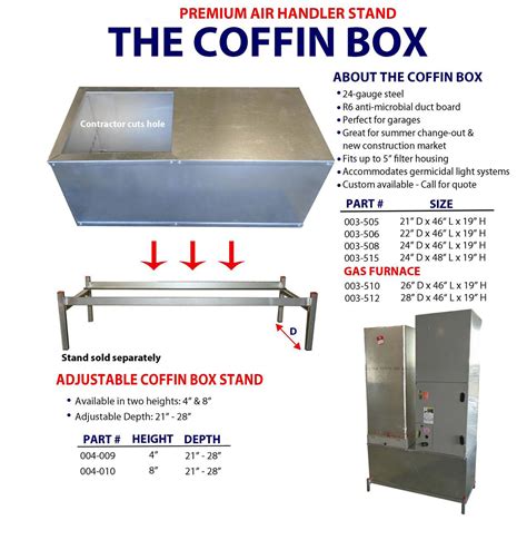 air conditioner metal box|coffin box air duct.